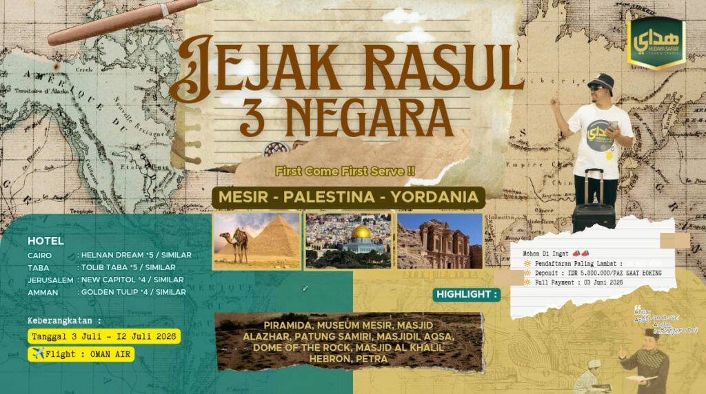 Jejak Rasul 3 negara